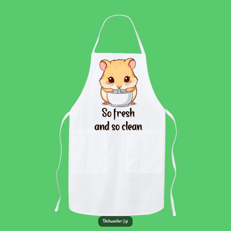 Funny Hamster Cleaning Apron: Keep Messes Away with a Dedicated Rodent's Skills, The Ultimate Funny Gift for Chefs