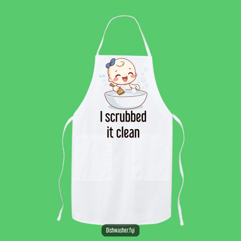 Funny Cleaning Character Apron: Gleeful Kitchen Gift for Domestic Divas
