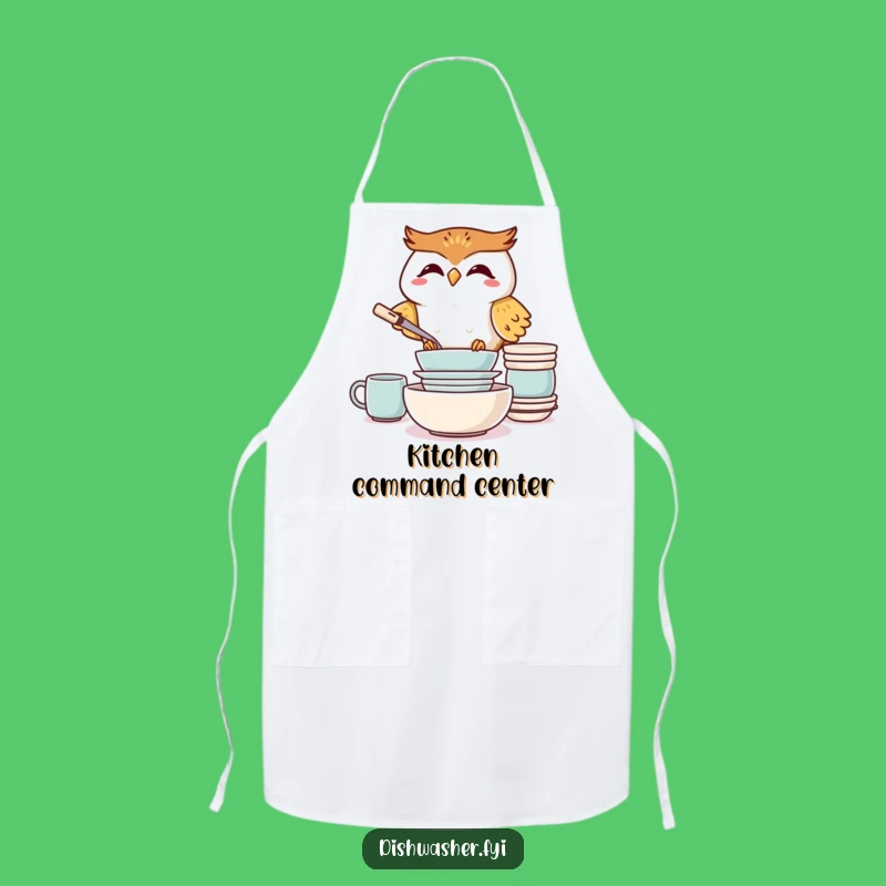 Funny Giggling Owl Apron: Chef-Level Humor for the Tidy Kitchen Whiz