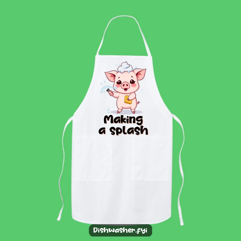 Funny Piglet Chef Apron: Hilarious Cleaning Design for Kitchen Fun
