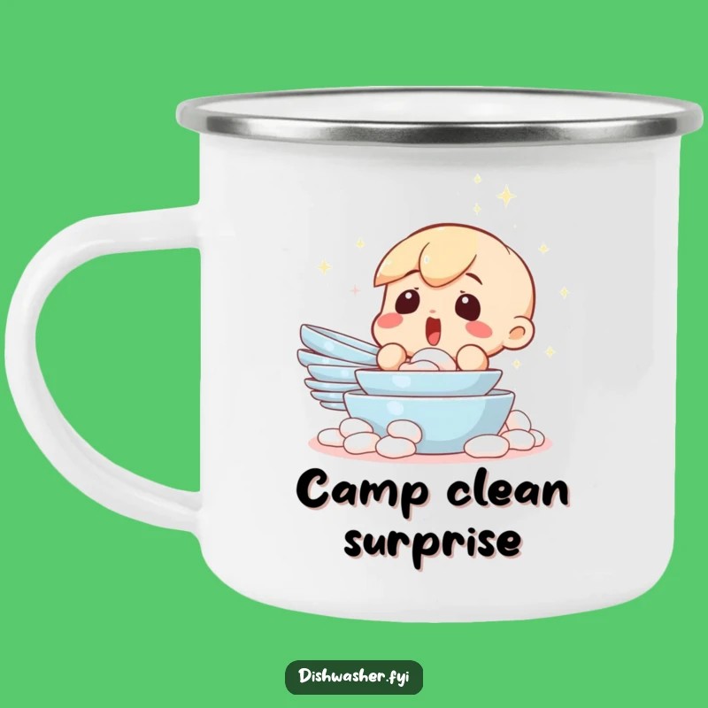 Funny Clean Dishes Camp Mug: Miracle At The Campsite, A Hilarious Funny Outdoor Gift