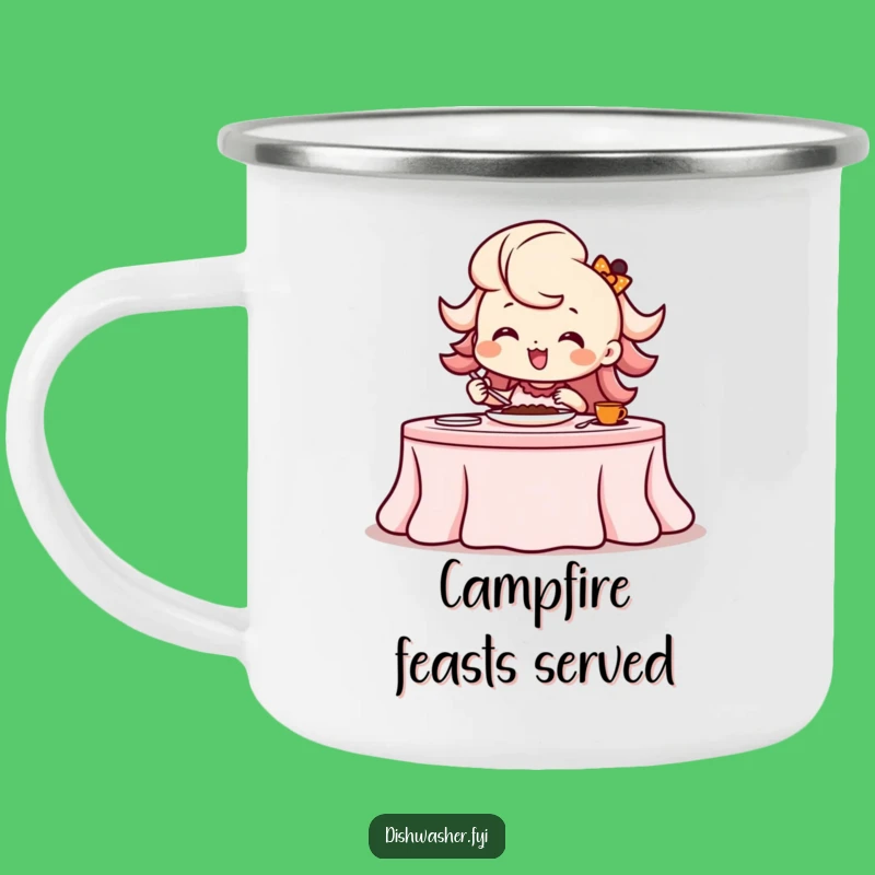 Funny Beaming Host Camping Mug - Outdoor Entertaining Gift