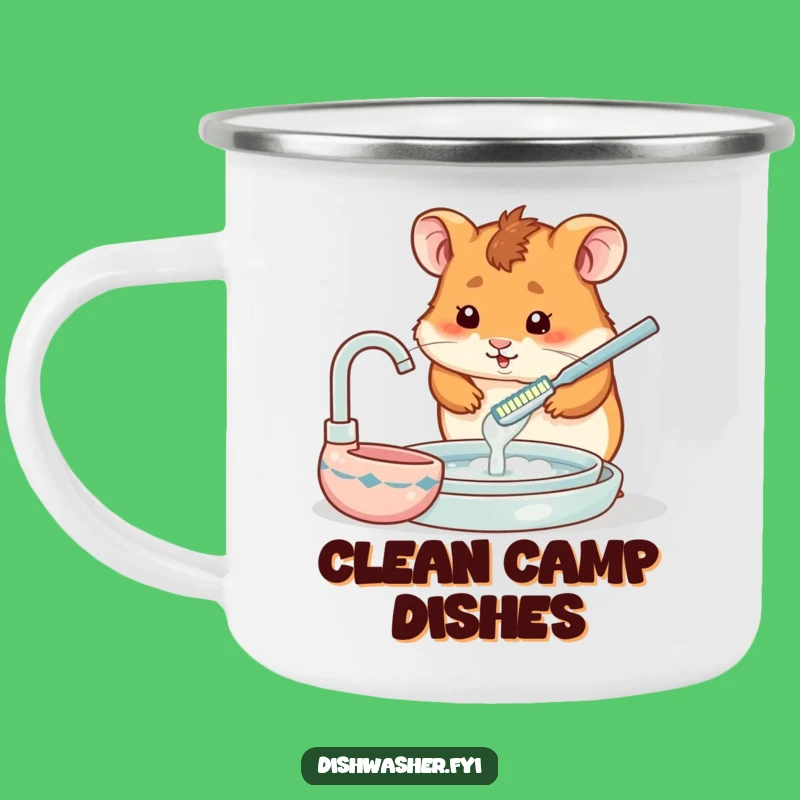 Funny Hamster Camping Mug: Quirky Companion for Outdoor Adventures