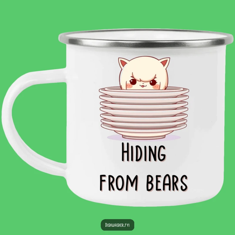 Funny Mischief Camping Mug: Hide Outdoors, Secret Keeper Gift