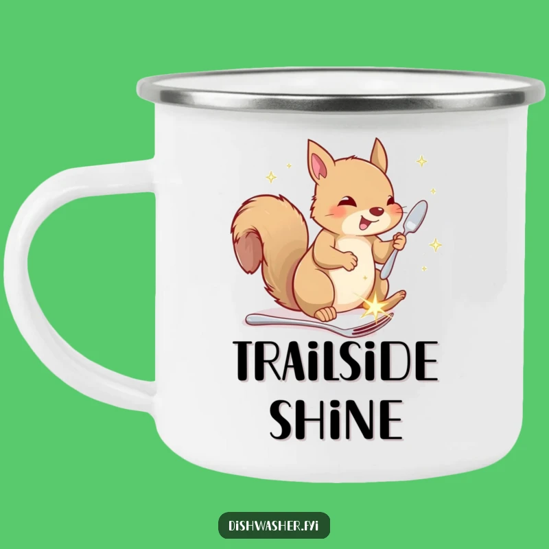 Funny Squirrel Campfire Mug: Durable Woodland Cutlery Humor Gift