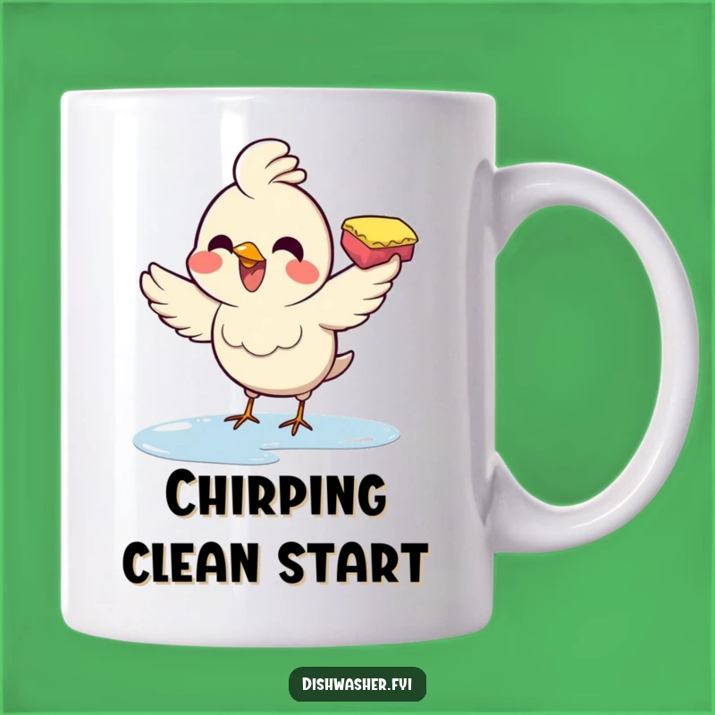 Funny Wiping Bird Mug: Enthusiasm for Cleanliness, Perfect Funny Gift for Bird Lovers