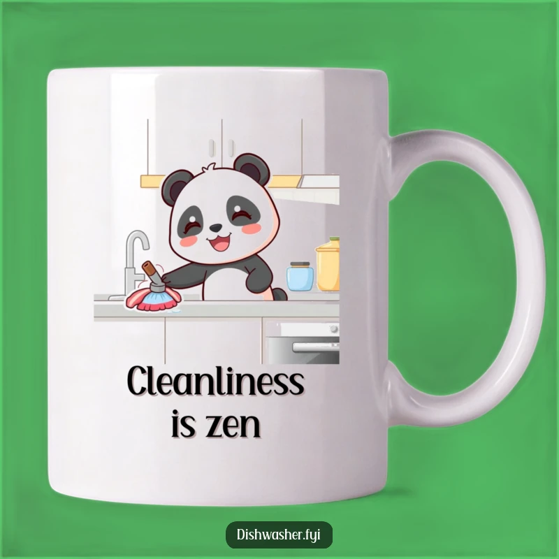 Funny Panda Cleaning Mug: Joyful Kitchen Helper Gift For Panda Lovers