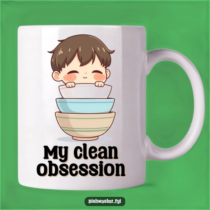 Funny Bowl Master Mug: Celebrate Tidiness with Domestic Bliss Humor