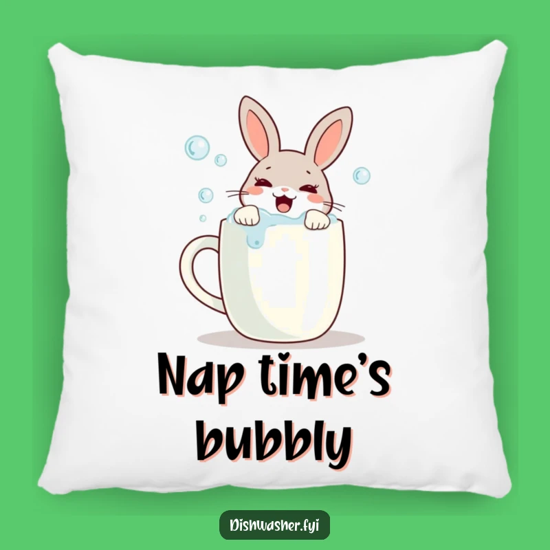Funny Scrubbing Rabbit Pillow: Cozy Comfort with a Sparkling, Cheerful Accent