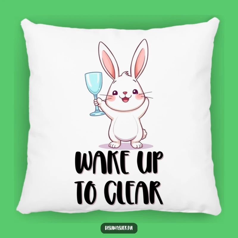 Funny Sparkling Rabbit Pillow: Cozy Comfort with a Clean Vibe, A Cute Funny Gift