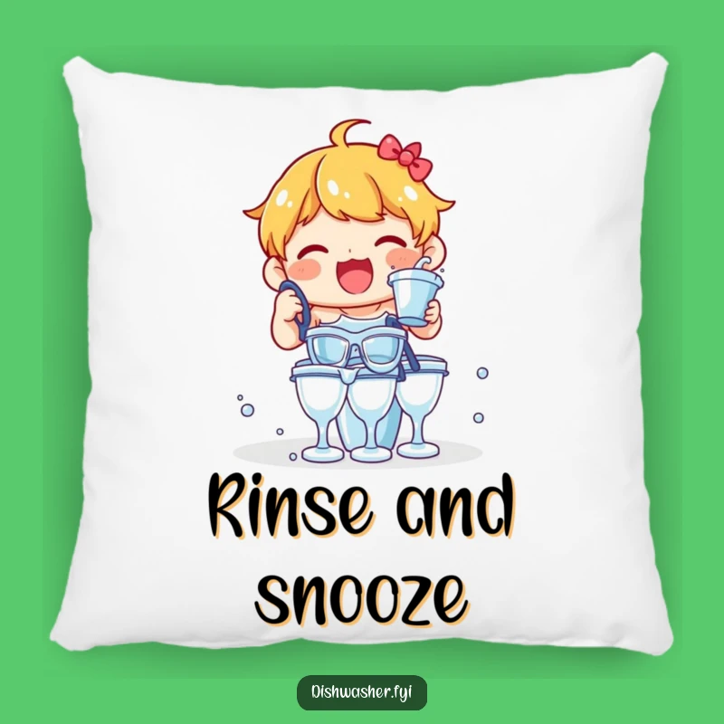 Funny Delighted Character Rinsing Glasses Pillow: Comfy & Humorous Decor