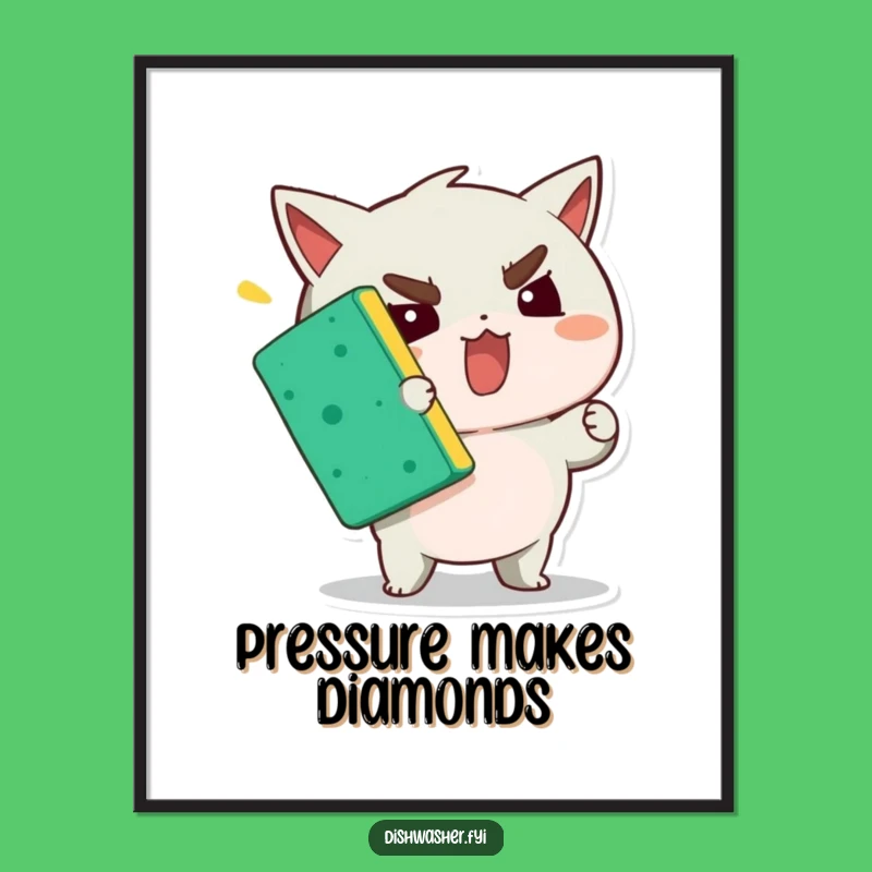 Funny Determined Character Digital Art: Hilarious Printable for Motivational Decor