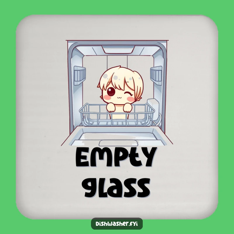 Funny Empty Dishwasher Coasters: Protect Surfaces with Hilarious Character Art