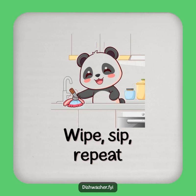 Funny Panda Coaster: Joyful Kitchen Protector, Hilarious Panda Home Gift