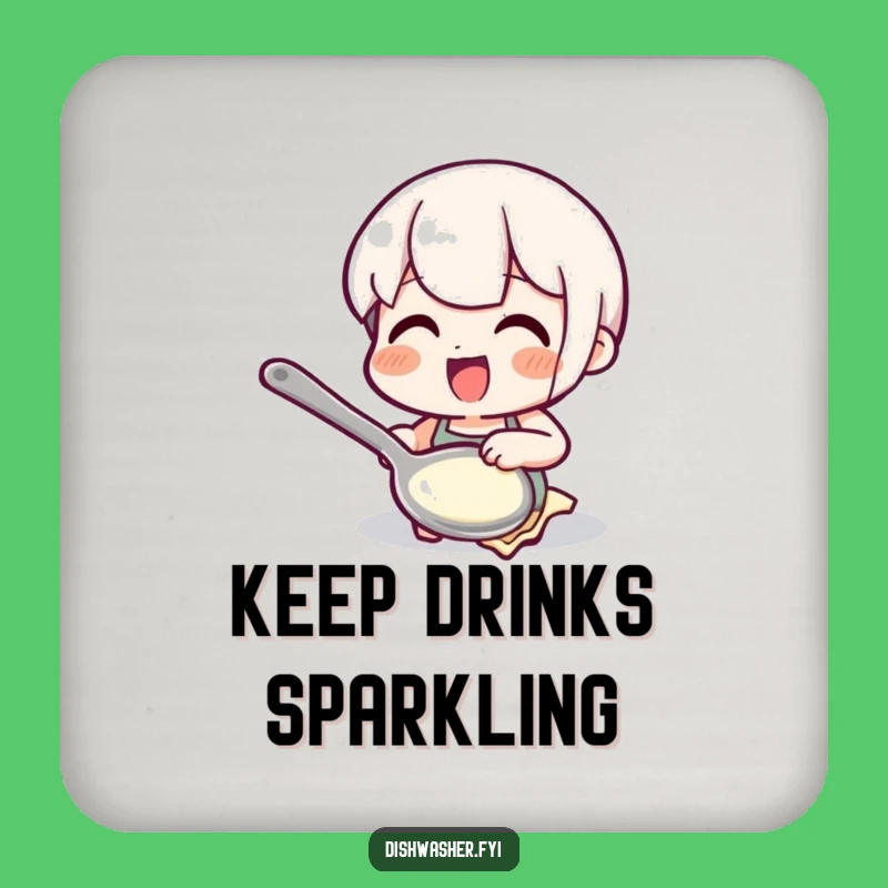 Funny Polishing Spoon Coaster: Protect Surfaces with Gleaming Charm