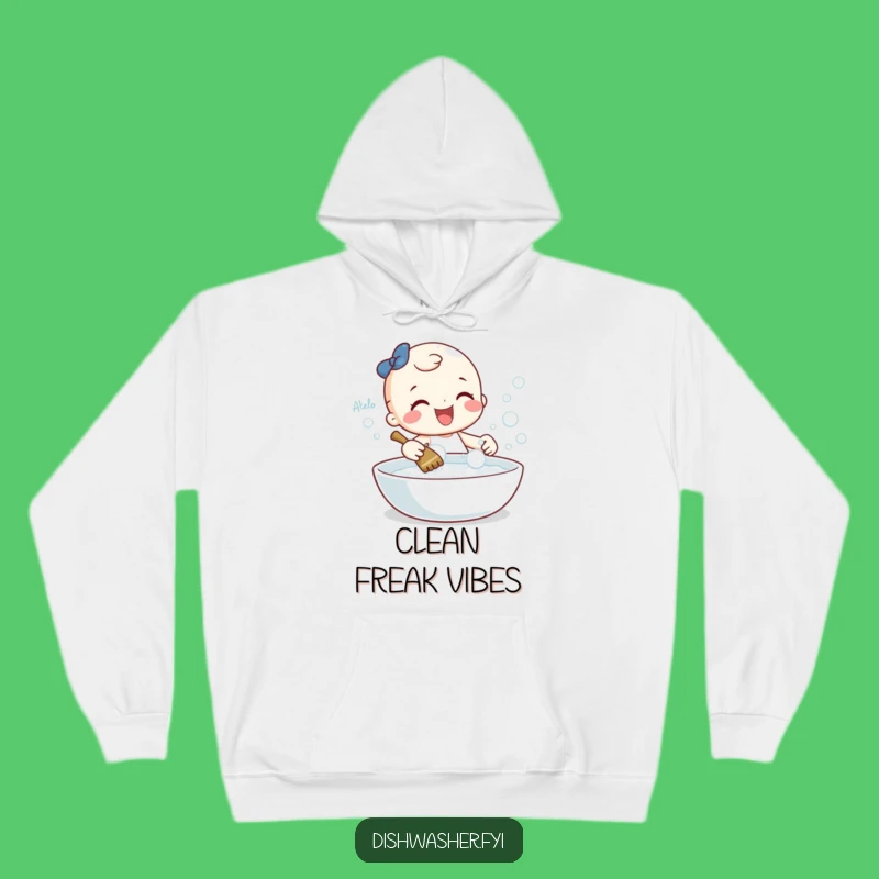 Funny Cleaning Character Hoodie: Cozy Gleeful Gift for Tidy Enthusiasts