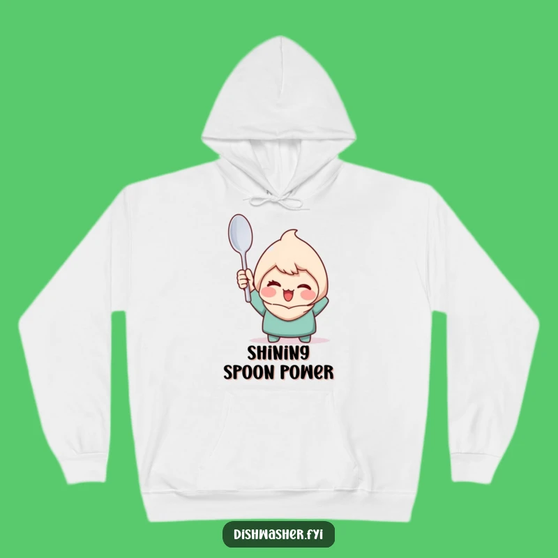 Funny Clean Spoon Character Hoodie - Cozy Pride Humor Gift