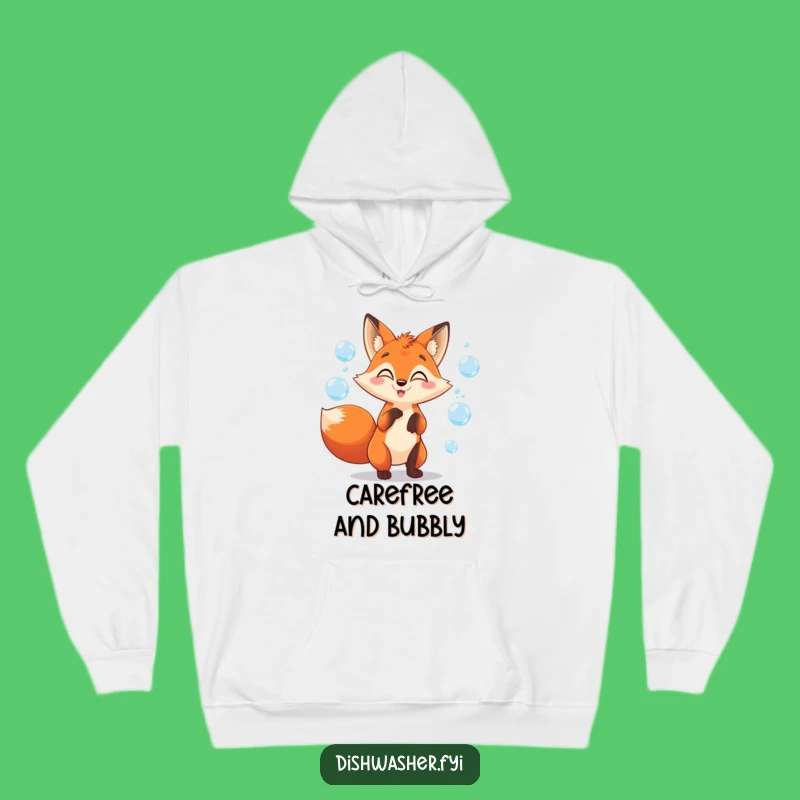 Funny Fox Juggling Bubbles Hoodie: Cozy Up with Playful Mischief!