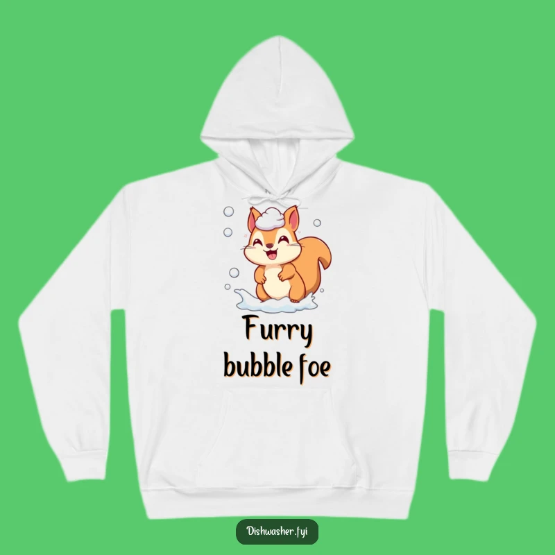 Funny Squirrel Suds Chase Hoodie, Cozy Critter Sweatshirt, Ultimate Nature Lover Funny Gift