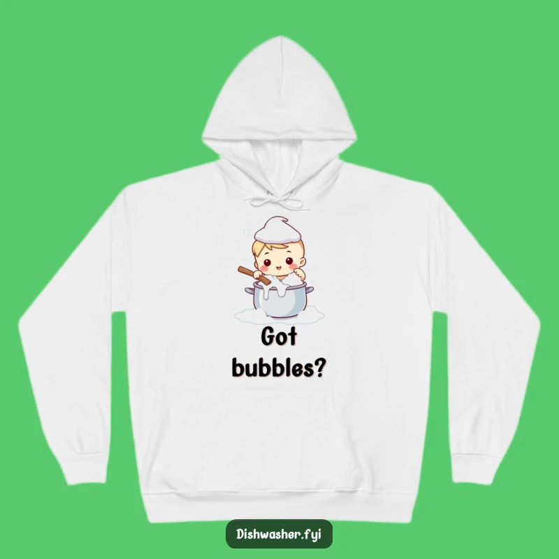 Funny Cute Character Scrubbing Pot Hoodie: Cozy & Hilarious Cleaning Apparel Gift