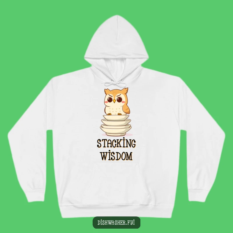 Funny Determined Owl Stacking Hoodie, Cozy Organizer Sweatshirt, Ultimate Wise Gift