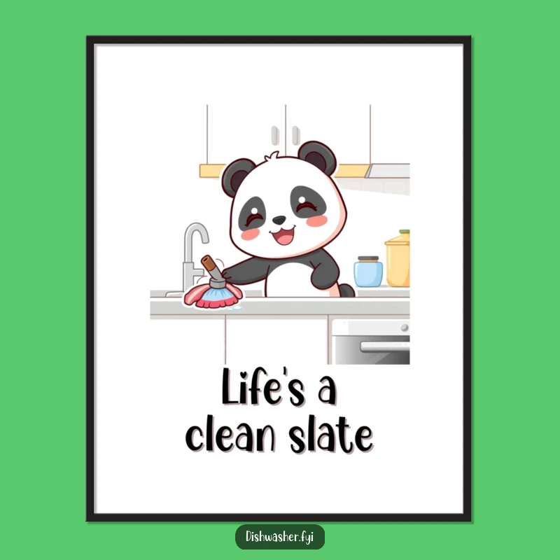 Free Printable Panda Wall Art: Hilarious Kitchen Decor, Funny Downloadable Gift