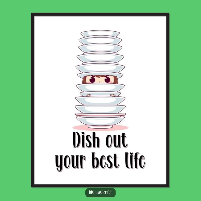 Free Printable Plate Tower Art: Funny Downloadable Art for a Playful Space