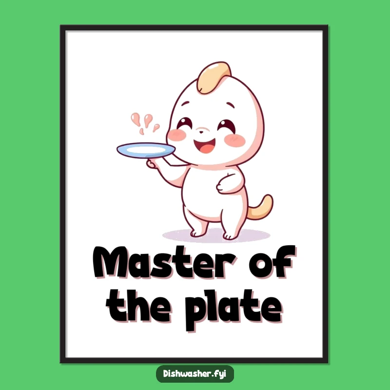 Funny Free Printable Wall Art: Plate Spinning Character, Humorous Downloadable Decor