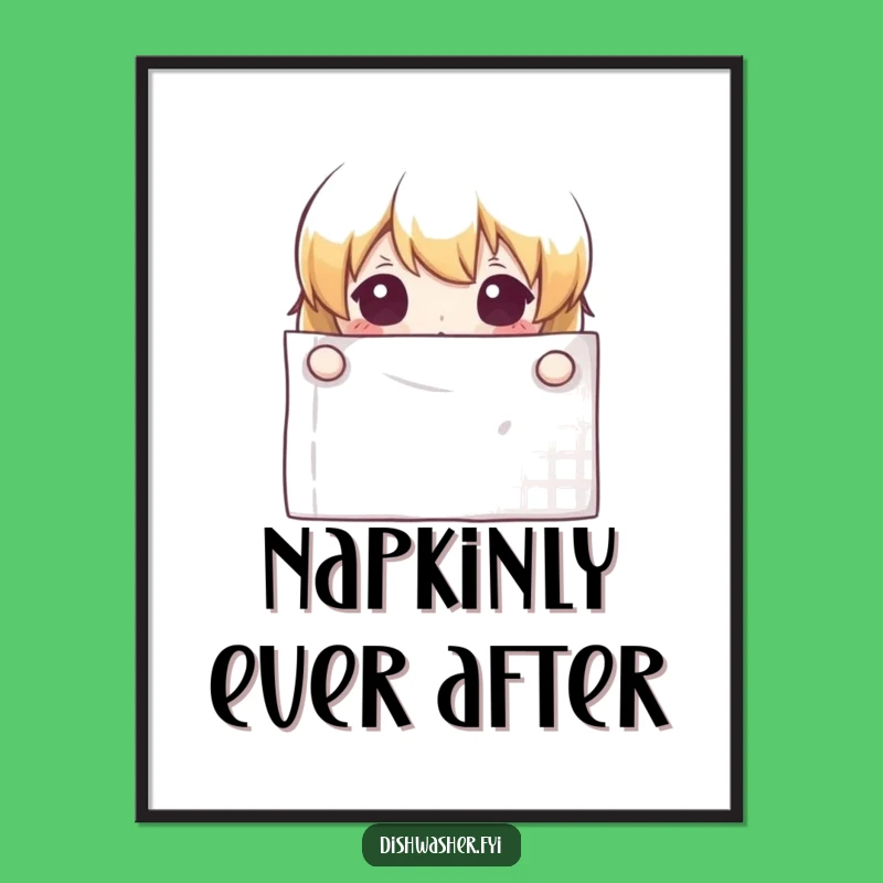 Funny Free Printable Wall Art: Curious Napkin Character, Whimsical Downloadable Decor!