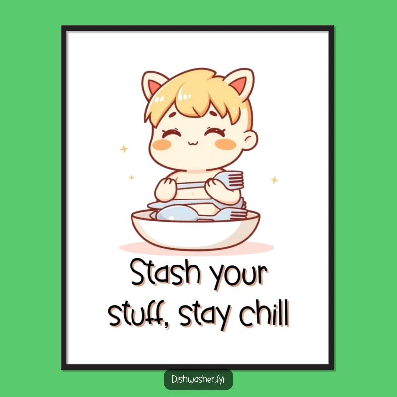 Funny Free Printable Wall Art: Neat Cutlery Humor, Downloadable Decor!