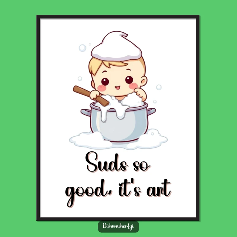 Funny Free Printable Wall Art: Cute Scrubber Character Decor, DIY Downloadable Art Print