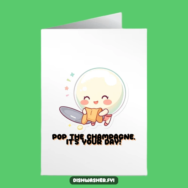 Free Printable Bubble Birthday Card - Cheerful DIY Downloadable Gift for a Sparkling Celebration