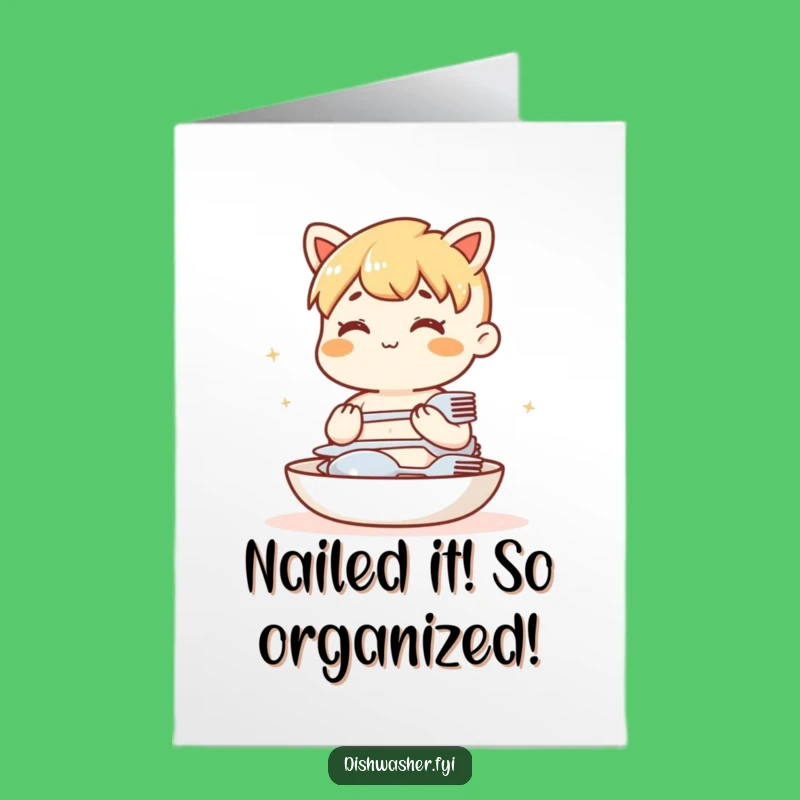 Free Printable Congrats Card: Tidy Stacking Humor, Funny Downloadable!