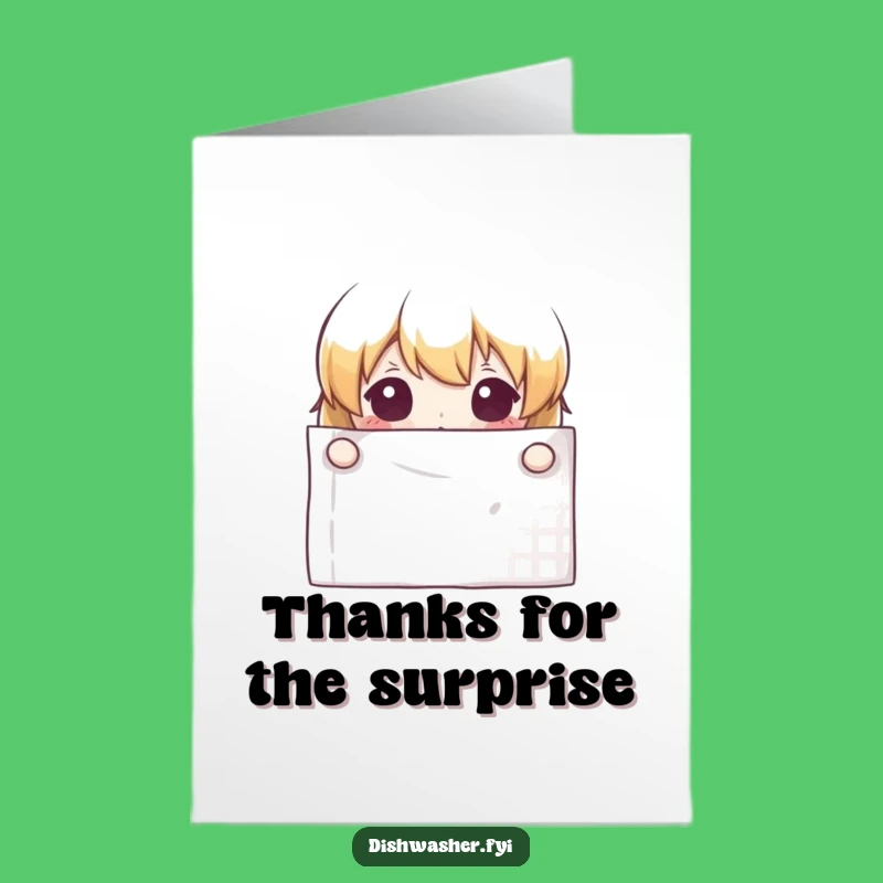 Free Printable Thank You Card: Curious Character, Subtle Downloadable Gratitude!