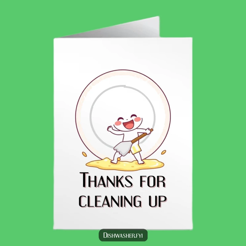 Free Printable Scrubbing Character Thank You Card - Funny Downloadable Appreciation