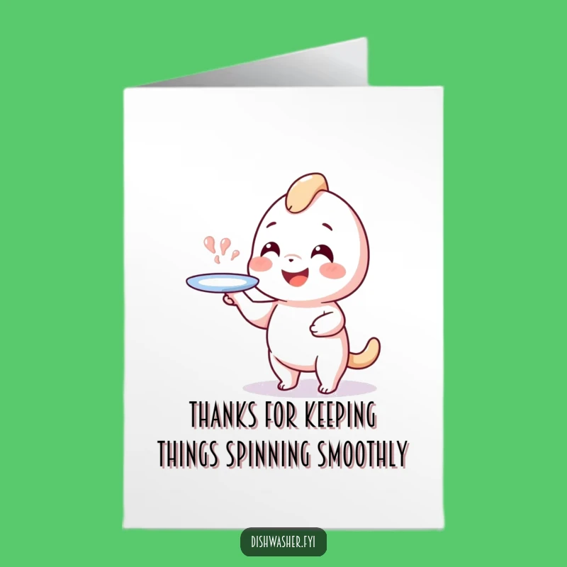 Free Printable Thank You Card: Plate Spinner, Funny Downloadable Gratitude Expressed
