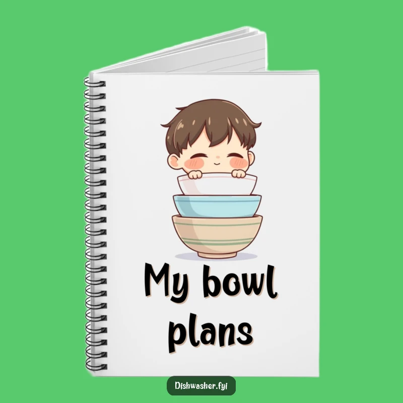 Funny Bowl Master Notebook: Jot Down Ideas with Tidy Domestic Humor