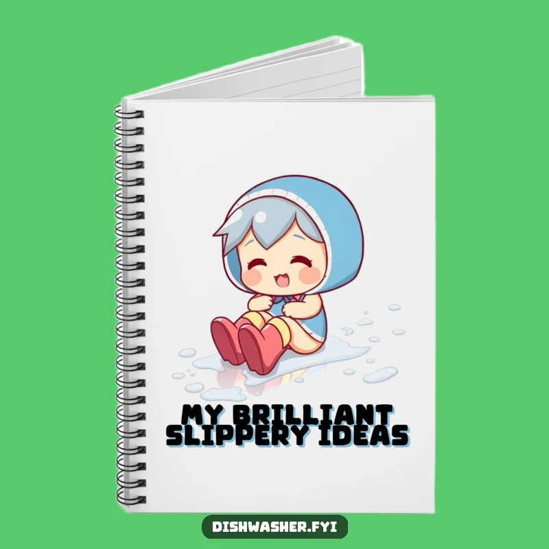 Funny Floor Slider Notebook: Playful Character's Slippery Ideas Gift