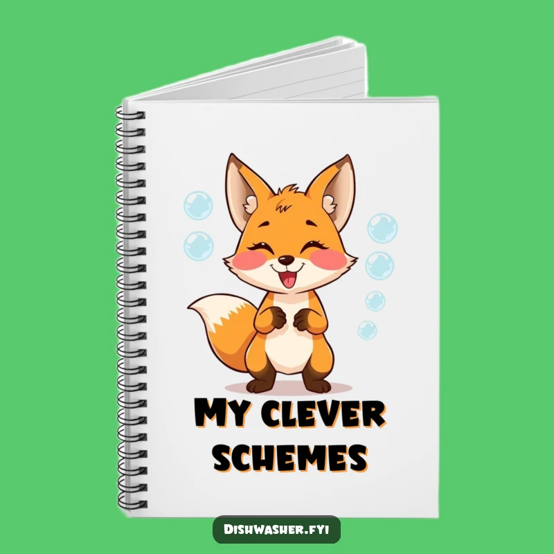 Funny Fox Juggling Bubbles Notebook: Jot Down Playful Ideas!