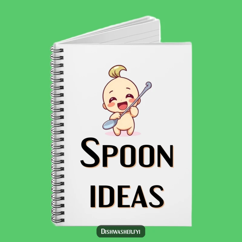 Funny Spoon Polisher Notebook: Jot Down Ideas with This Hilarious Character