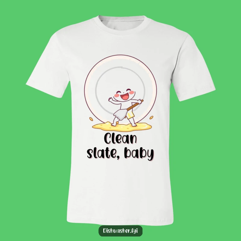 Funny Cleaning Character T-Shirt: Scrubbing with Gusto, a Hilarious Funny Gift