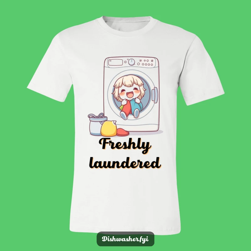 Funny Laundry Enthusiast T-Shirt - Spirited Washing Machine Load