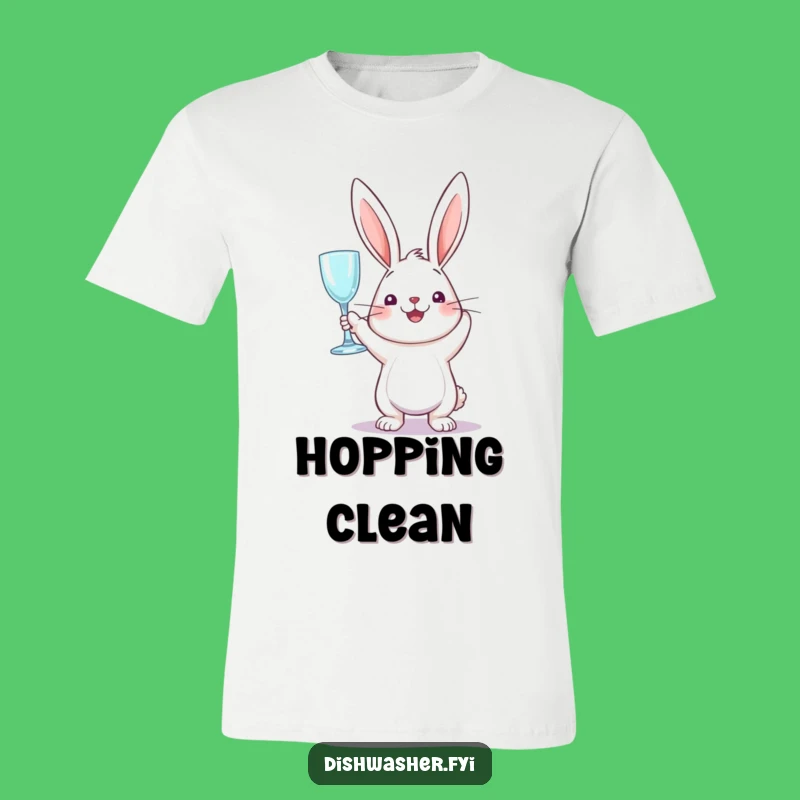 Funny Sparkling Rabbit T-Shirt: Hop into Cleanliness, A Hilarious Funny Gift Idea