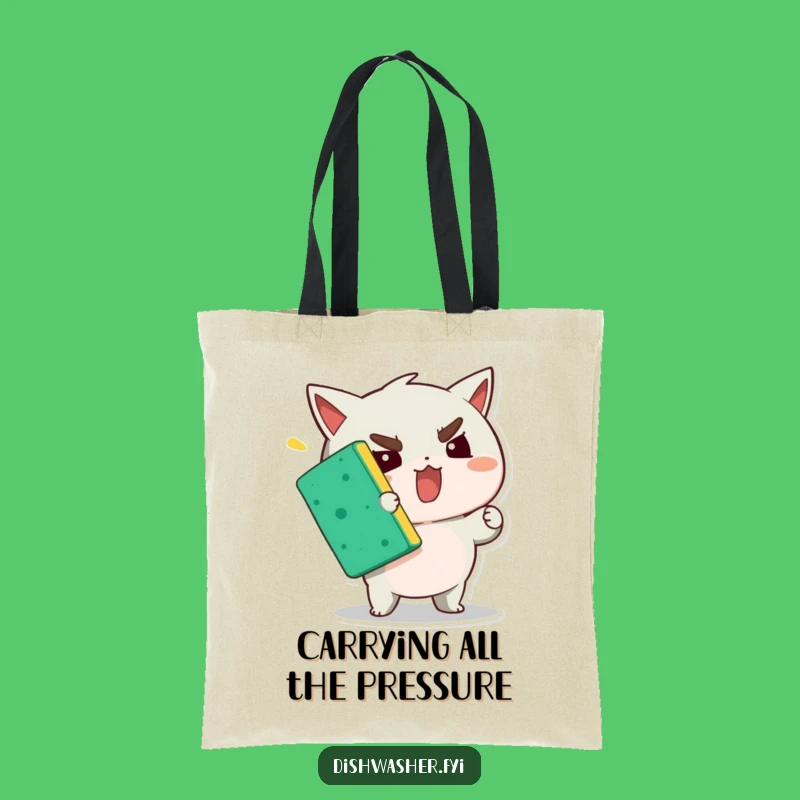 Funny Determined Character Tote Bag: Durable & Hilarious for Daily Struggles