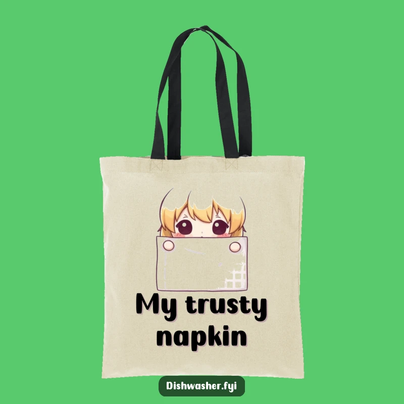 Funny Curious Napkin Tote Bag - Carry Your Charm