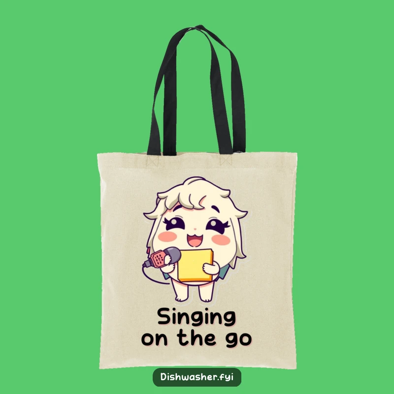 Funny Sponge Mic Tote Bag: Carry Your Music Gear with Hilarious Style